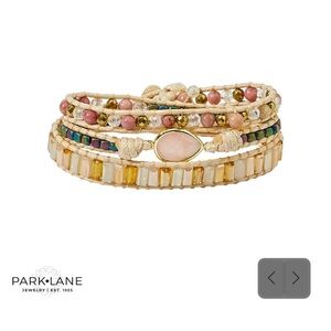 Park Lane Pink and Gold Beaded Bracelet
